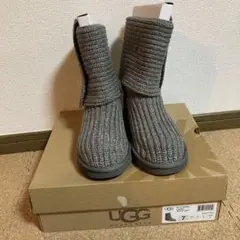 新品UGG グレー ブーツ サイズ7