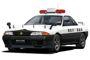 アオシマ プラモデル 1/24 ザ・パトロールカー No.04 ニッサン BNR32 スカイラインGT-R パトロールカー 