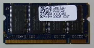 8272 ノートパソコン用メモリ PC2700 DDR333 512MB nanya