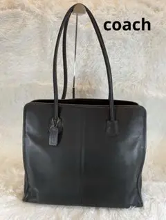 COACH オールドコーチ　トートバッグ　肩掛け　A4収納　黒　7303