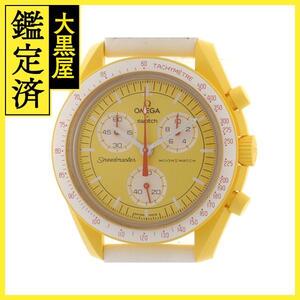 SWATCH スウォッチ ムーンスウォッチ MISSION TO THE SUN S033J100 イエロー文字盤 クォーツ【472】SJ