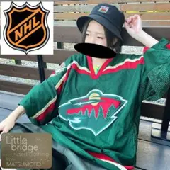 CCM NHL ミネソタワイルド　ホッケーシャツゲームシャツ刺繍ロゴ90s古着