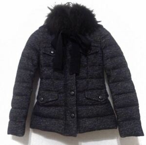 MONCLER モンクレール ファー リボン ダウンジャケット 00 XS