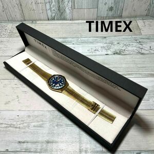 TIMEX Q TW2U61400 ダイバーズルック イエローゴールド メンズ