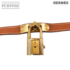 エルメス HERMES ケリーウォッチ ヴィンテージ レディース 腕時計 ゴールド ブラウン クォーツ ウォッチ カデナ Kelly Watch 90259050