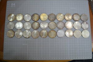 A3）1000円銀貨　　1964　東京オリンピック1000円　まとめて30枚　　額面30000円　状態色々