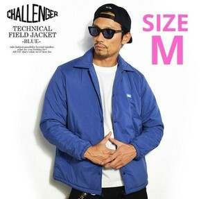 美品MサイズCHALLENGER TECHNICAL FIELD JACKETチャレンジャーテクニカルフィールドジャケットBLUEブルー青PRIMALOFTコーチジャケット