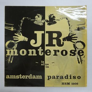 14033469;【Nertherkandオリジナル/Heavy Soul Music/フルコーティング】J R Monterose / Is Alive In Amsterdam Paradiso
