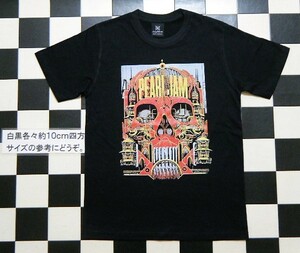 パールジャム 新品 半袖Tシャツ M 黒 Z3032　身幅約49cm