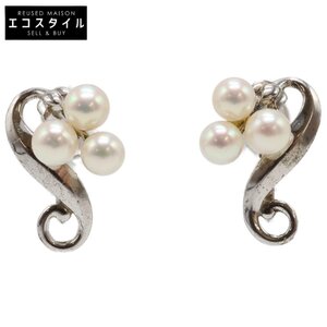 MIKIMOTO ミキモト パール イヤリング シルバー レディース