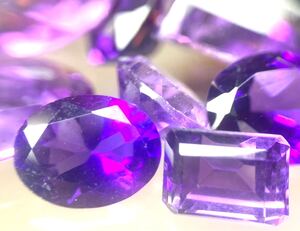 1円〜!!大量!!［天然アメジスト・シトリンガーネットおまとめ2000ct］d 約400g 裸石 宝石 amethyst citrine 黄水晶 w3 3