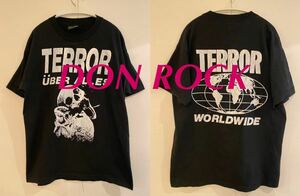 TERROR DON ROCK uber alles Tシャツ ブラック ドンロック バンドT ロックT ビンテージ vintage 80s 90s ヴィンテージ L TERROR