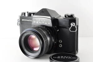 (送料無料) ★動作品・露出計OK ASAHI PENTAX アサヒ ペンタックス SPOTMATIC SP / SMC Takumar 55mm 1:1.8 ペンタックス レンズ (A081)