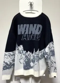 WIND AND SEA MT SNOW SWEATER BLUE