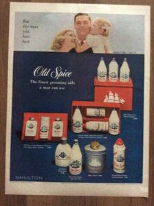 即決【mid-century advertising/LIFE/POST/広告701】Old Spice/オールド・スパイス/男性化粧品/ミッドセンチュリー/アメリカンカルチャー