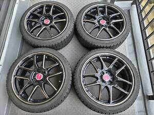 ◆◇Work エモーションCR極 琥珀 17インチ 7J +47 PCD100 4穴 195/45R17 WM02 4本◇◆