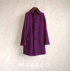 超高級 希少 極美品 Maxmara 一級品モダンコート シンプルデザイン max&co. マックスマーラ マックスアンドコー ランウェイスタイル