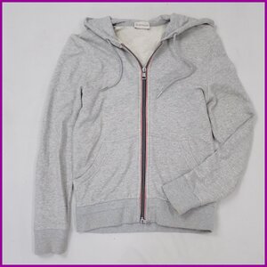 ☆1円 MONCLER/モンクレール ジップアップパーカー メンズS/杢ライトグレー/コットン100％&0706700015