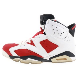 NIKE ナイキ AIR JORDAN 6 RETRO CARMINE エアジョーダン6 レトロ カーマイン ハイカットスニーカー レッド/ホワイト US11/29cm 384664-160