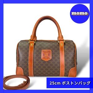 セリーヌ 25cm 2way ボストンバック / ショルダーバッグ総柄 ロゴ