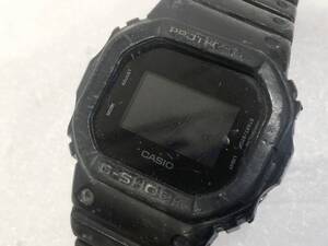 CASIO カシオ G-SHOCK ジーショック PROTECTION プロテクション DW-5600BB ブラックカラー デジタル 腕時計 動作未確認 現状品 AL093000