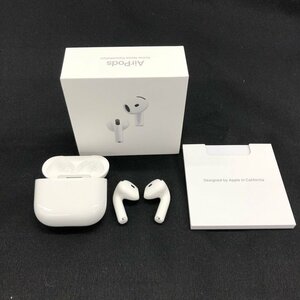 Apple AirPods4 ワイヤレスイヤホン A3055 A3056 A3059 MXP93J/A 箱あり 初期化済み【CKAI4026】