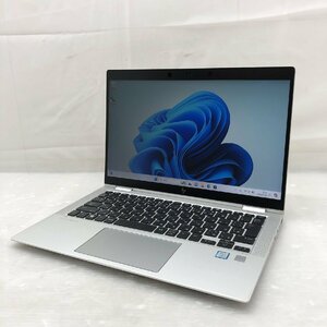 タッチパネル 2in1 Windows11 HP EliteBook x360 1030 G3 4UJ36PA#ABJ Core i5-8250U メモリ8GB NVMe SSD256GB 13.3インチ T012589