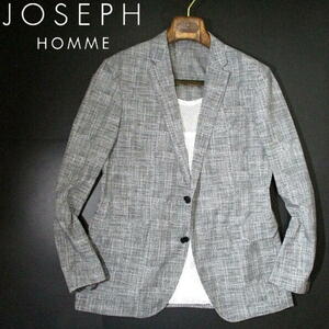 定価47300円▼ レオン掲載 ジョゼフオム　JOSEPH HOMME　クールドッツ　サマージャケット　48　Lサイズ　グレー　オンワード樫山　ジョセフ