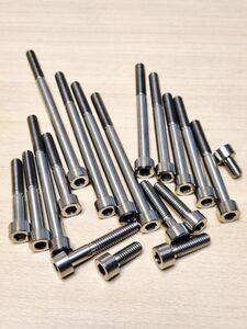 200-B-15◆M6xP1.0x15mm チタン合金 DIN912 ソケットボルト ソケットヘッドキャップスクリュー 六角穴付ボルト シリーズ M6x8~100mm