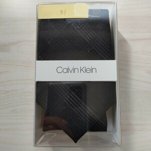 カルバンクライン（Calvin Klein)51ネクタイ新品　未使用　箱付き　未開封品付属品箱、クリアケース