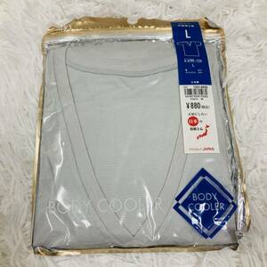 【21】未開封 BODY COOLER Tシャツ 胸囲96〜104 Lサイズ グレー コットン シンプル 