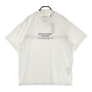 【新品】MASTER BUNNY EDITION マスターバニーエディション 2023年モデル ハイネック 半袖Tシャツ ホワイト系 6 [240101307867]