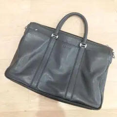 BALLY ビジネスバッグ　レザー　仕事　本革　光沢