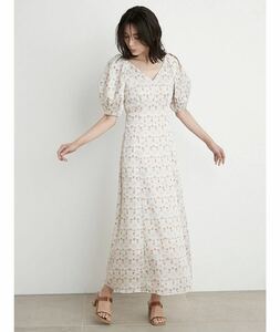 SNIDEL 【SNIDEL×Williammorris】ナロープリントワンピース 1 ウィリアムモリス 新品 未使用 タグ付き スナイデル ロング スカート M