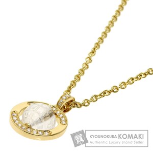 Boucheron ブシュロン クリスタル ダイヤモンド ネックレス K18イエローゴールド レディース 中古