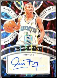 75枚限定 Muggsy Bogues Spectra Auto サイン NBA