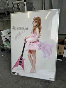 EDWARDS E-CHUNPA-V Toki Signature Model 2018年注文分限定ポスター　額縁入り　ALDIOUS Toki ESP ギター