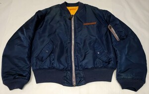 ～90s AVIREX MA-1 ネイビー L 80年代 90年代 アビレックス フライトジャケット SCOVILL EMAR ビンテージ navy アビレックス