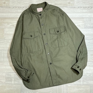 BONCOURA/ボンクラ/ARIZONA HIGHWAY別注/CPO Bandcollar Shirt Backsatin/アリゾナハイウェイ別注/CPOバンドカラーシャツ/バックサテン