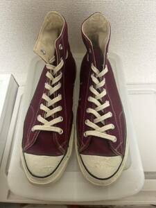 最終価格！70s オリジナル　コンバース　チャックテイラー HI レアカラー　マルーン　CONVERSE ALLSTAR