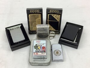 zippo ジッポライターまとめ/真鍮/シルバーメッキ/007 他 動作未確認/現状 未使用含む ジャンク品 ACB