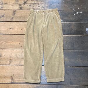 OLD GAP Relaxed Fit Wide Ribbed Corduroy Pants オールドギャップ コーデュロイパンツ リラックスフィット 太畝　ベージュsize33×30 