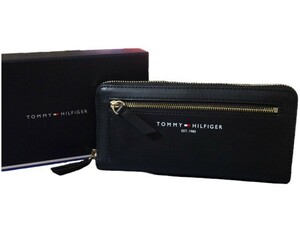 新品未使用 正規品 トミーヒルフィガー TOMMY HILFIGER 長財布 ラウンドファスナー長財布 ブラック 