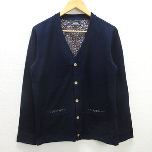 G■ビームス/BEAMS happylifesolutioncompany コットンカーディガン/13F-BT061【S】紺/men