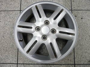 ●●2401-55L スズキ SUZUKI MA34S MA64S ワゴンＲソリオ 純正アルミ 4.5J 15インチ +45 PCD100 1本 良品！