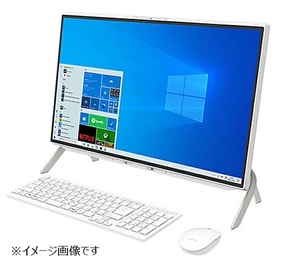 美品 初期化済 FUJITSU FMVF77E3WC 一体型PC Win10