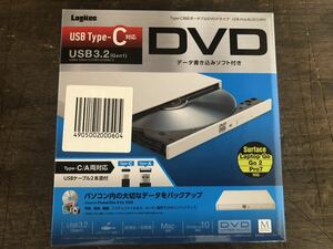 [PC]Logitec DVDドライブCD M-DISCポータブル USB3.2(Gen1)薄型 国内最軽量最小クラスのコンパクト設計USB3.2(Gen1)ポータブルDVDドライブ!