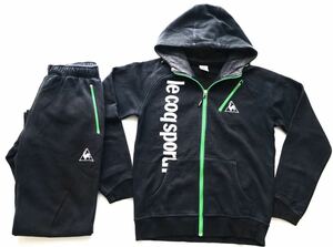 セットアップ ルコックスポルティフ スウェット 上下セット　　le coq sportif フーディー ジップパーカー スウェットパンツ 早1909