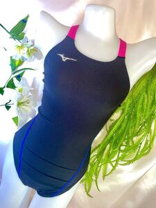 ◆◇*─*◇◆*─*◆◇*─*◇◆MIZUNO◆XLsize◆ブラック×ピンク* 競泳水着!(´▽｀)USED...♪*゜ミズノ