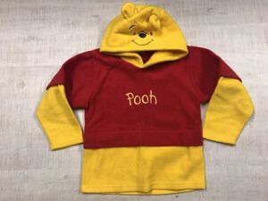 Pooh クマのプーさん ディズニー DISNEY 子供服 コスプレ キャラクター なりきり フリース パーカー キッズ ポリエステル100% 120